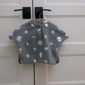 Lally Mally Girls Sequined Cape Poncho - 18 Months